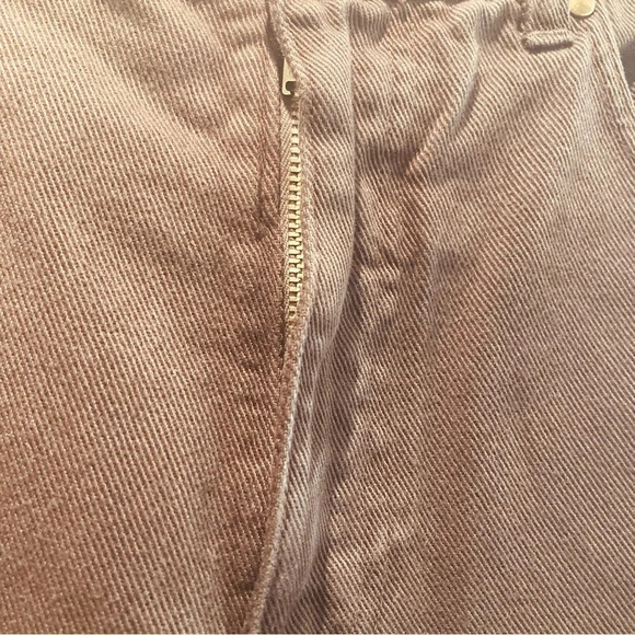 KATHARINE HAMNETT Sz 32 Tapered Slim Leg High Rise Jeans in Brown NWT - Picture 3 of 11